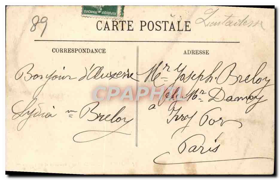 Auxerre — Le Pont Paul-Bert et les Quais — LL. n° 91 — Rückseite