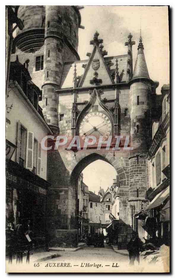 Auxerre — L'Horloge — LL. — Éditeur Lety Fils & Cie, Paris