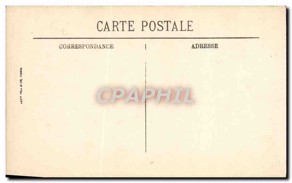 CPA Auxerre L'Horloge — Verso