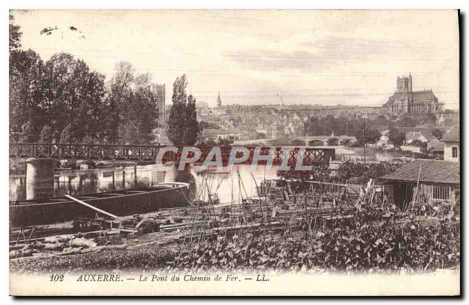 Auxerre — Die Eisenbahnbrücke — LL. - Vorderseite