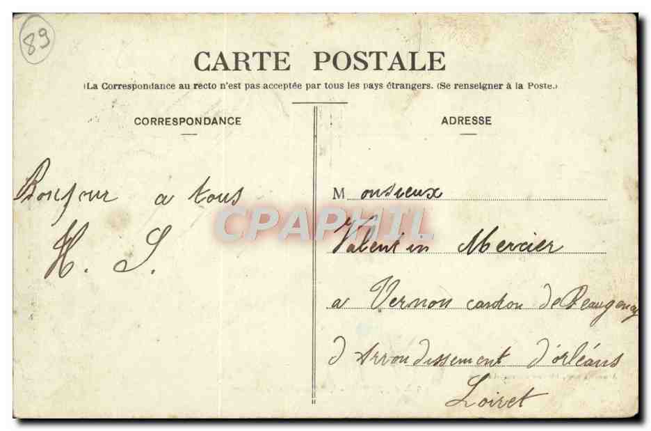 Auxerre - La Caserne Vauban — Arnon Calmon, Libraire-éditeur, Auxerre, n°58 — Rückseite