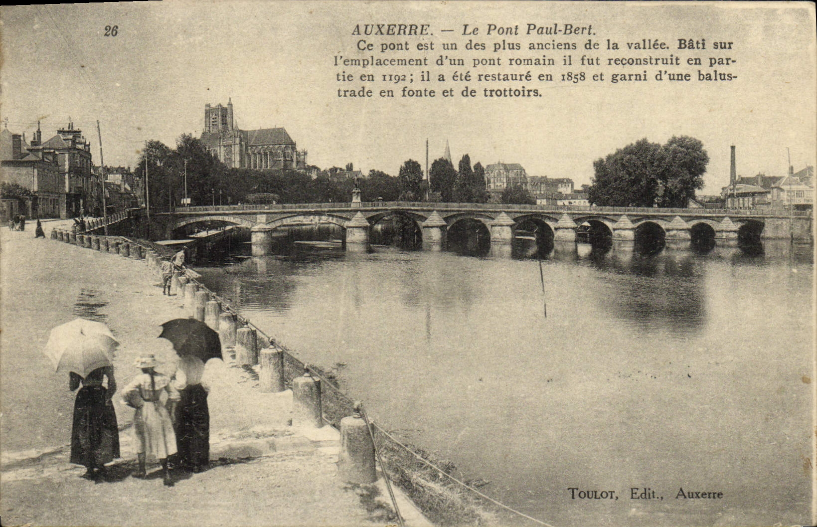 CPA Auxerre Le Pont Paul Bert