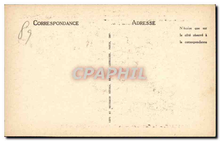 CPA Auxerre La Cathedrale La Prefecture et les quais  — Verso