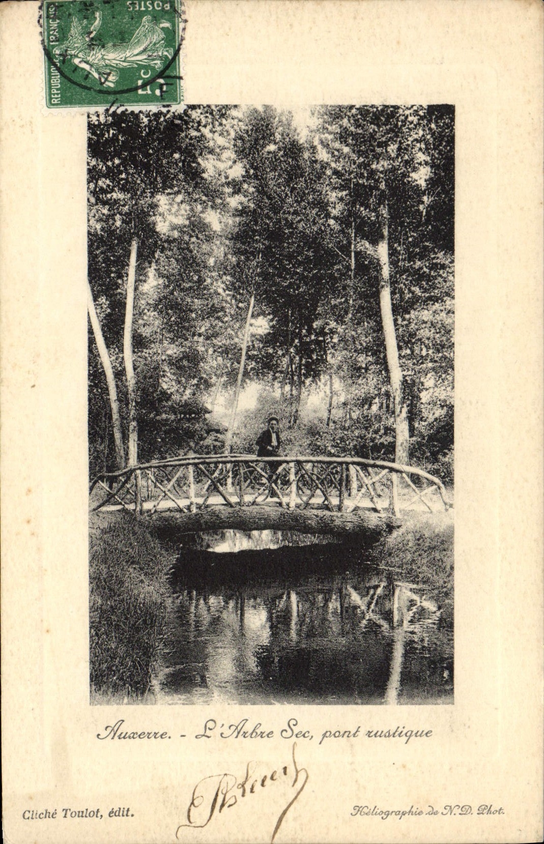 Auxerre - L'Abre Sec, rustikaler Brücke — Cliché Toulot, Verlag