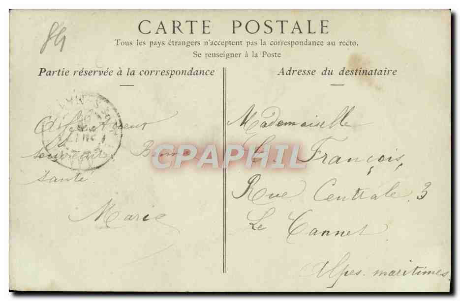 CPA Auxerre La Lanterne De La Cathedrale — Verso