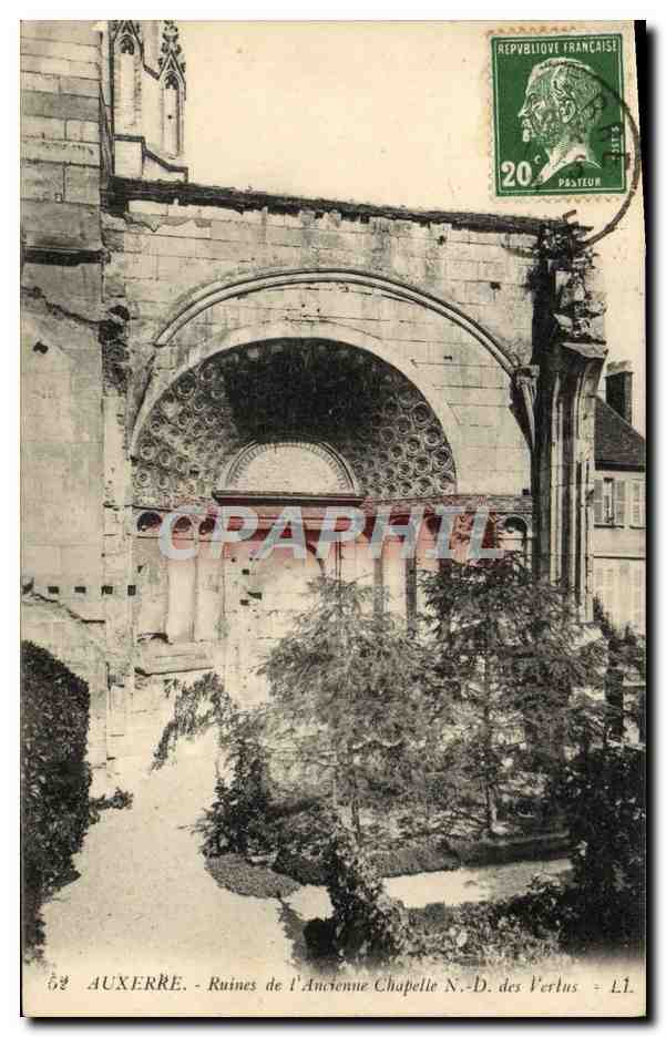 Auxerre - Ruines de l'Ancienne Chapelle N.-D. des Vertus - L.L.