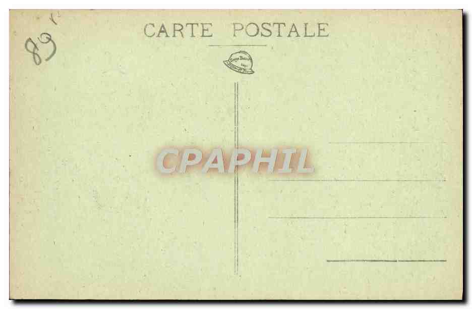 CPA Auxerre Monument commemoratif Le partage des laurieres Militaria Max Blondat — Verso