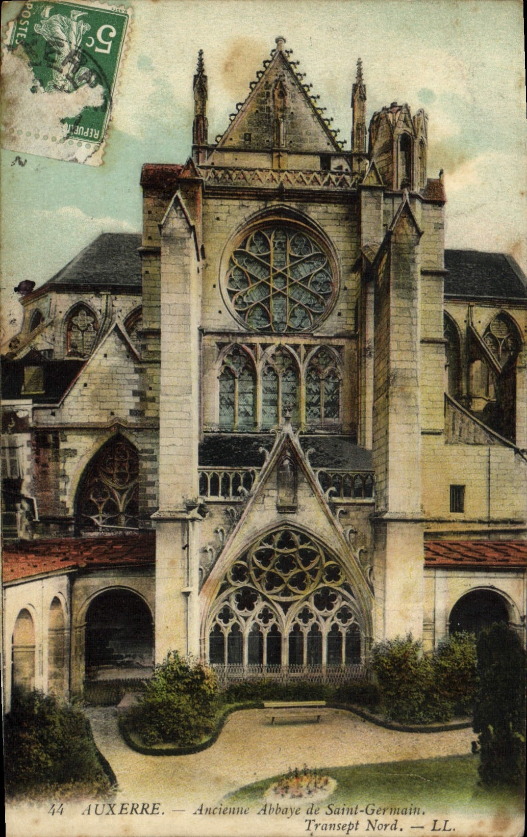 CPA Auxerre Ancienne Abbaye de Saint Germain Transept Nord
