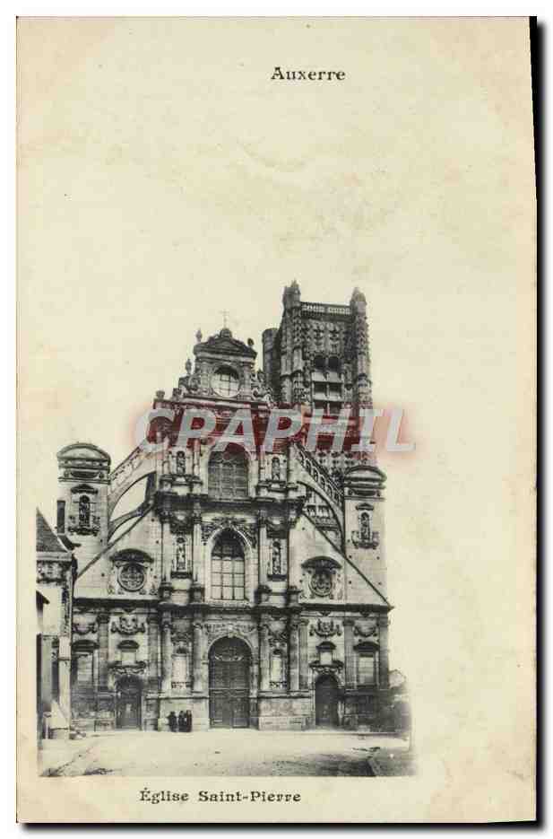 CPA Auxerre Eglise Saint Pierre