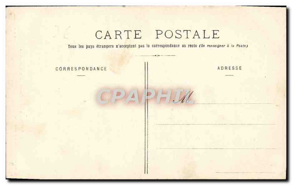CPA Auxerre Petit Portail de la Cathedrale — Verso