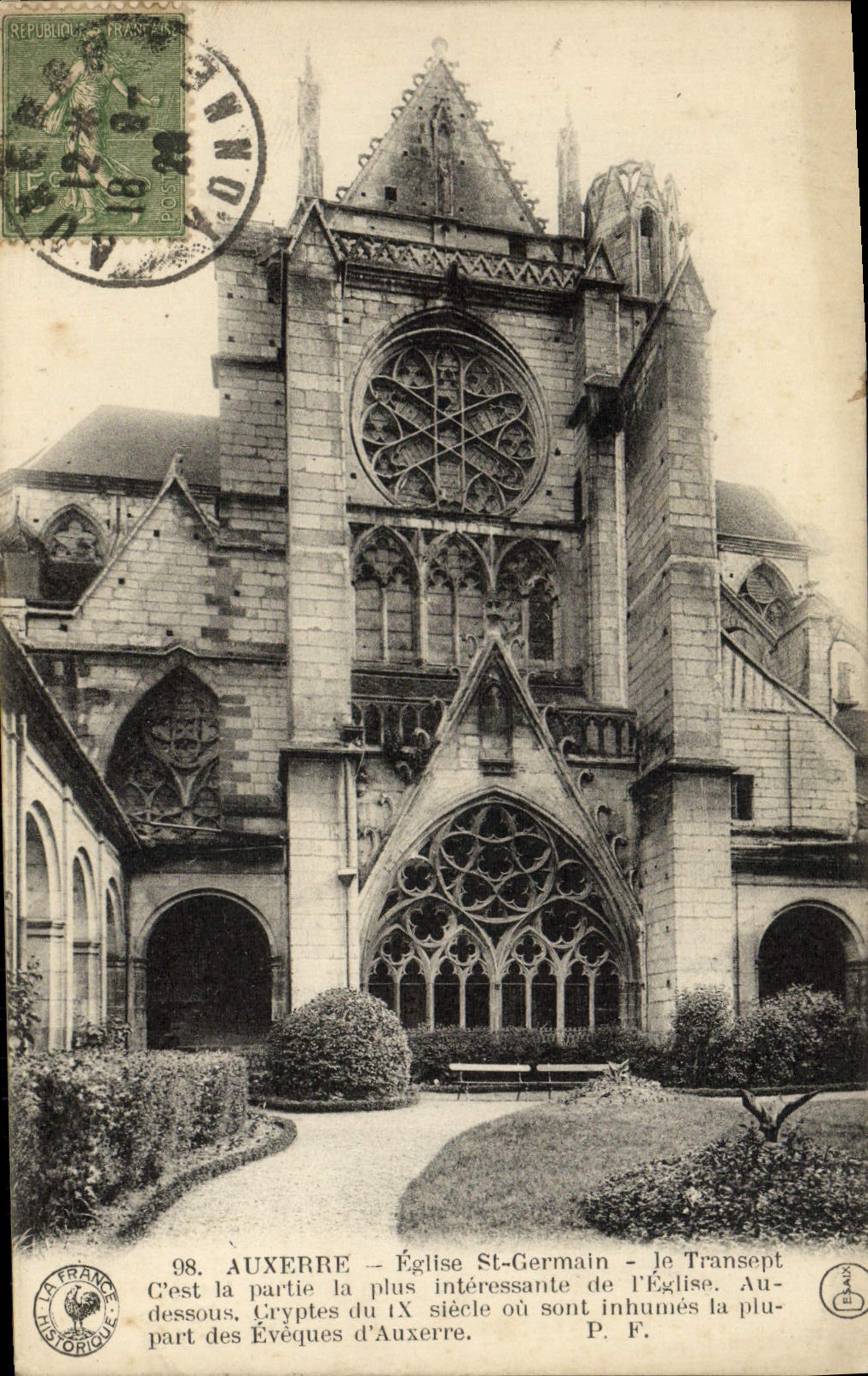 CPA Auxerre L'Eglise Saint Germain Le transept 