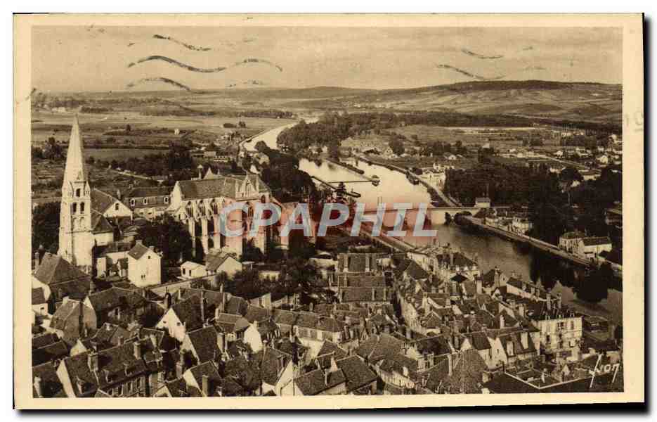 Auxerre (Yonne) — vue panoramique — Les Éditions d'Art, Paris