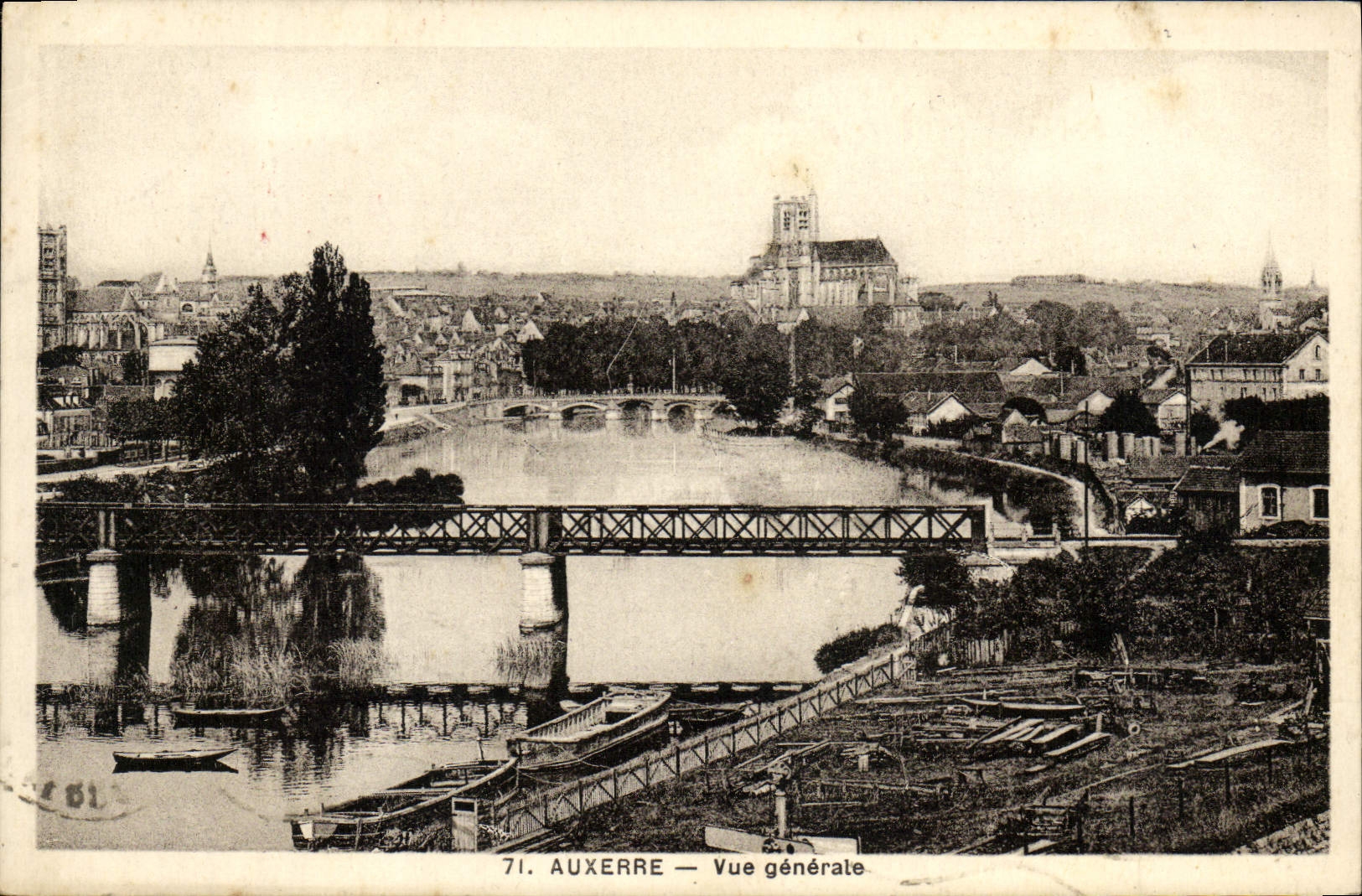 CPA Auxerre Vue Generale