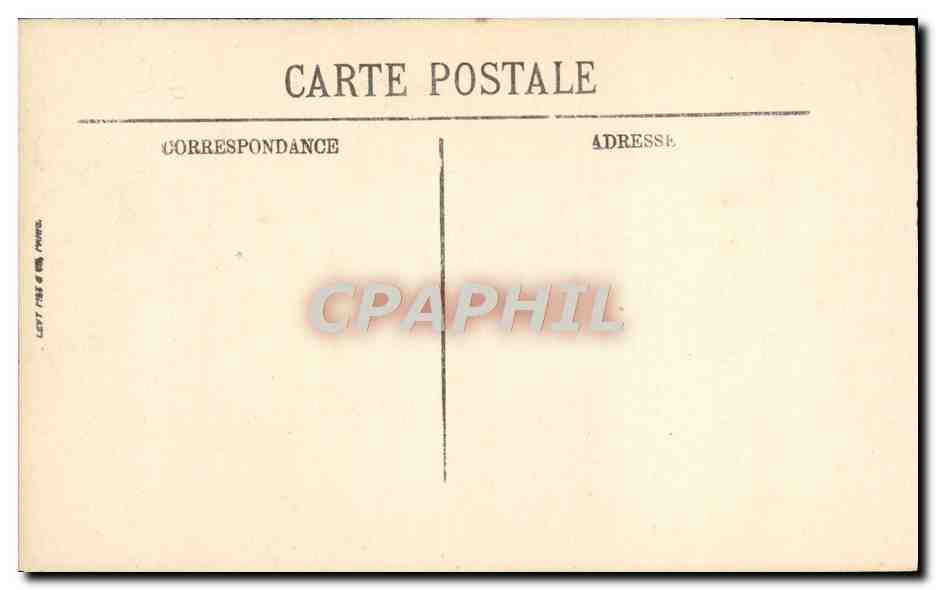 CPA Auxerre La Statue de Davont — Verso