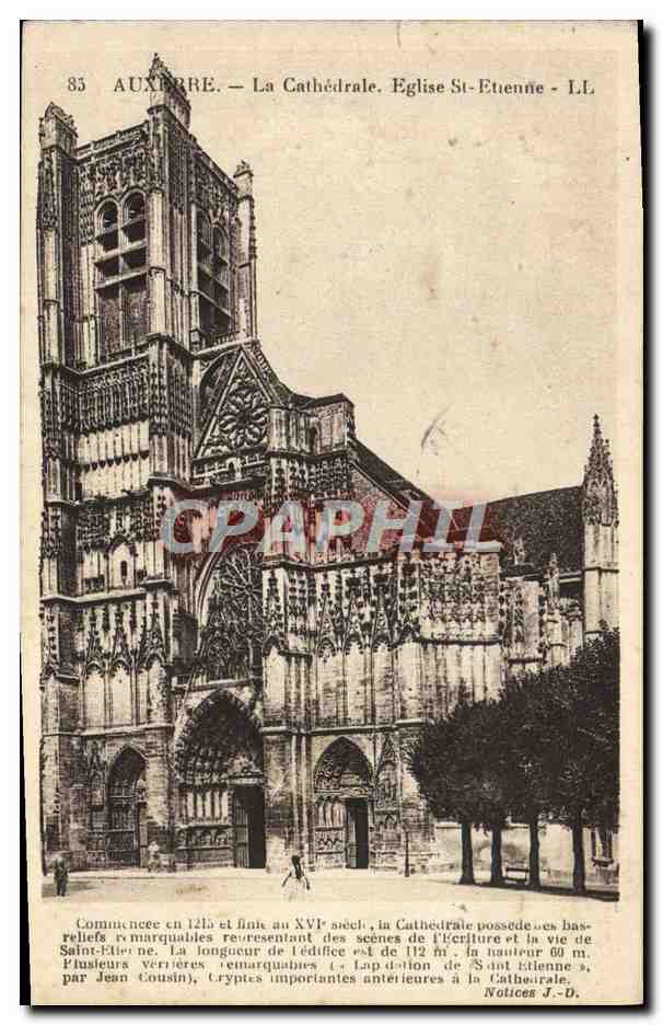CPA Auxerre La Cathedrale Eglise St Etienne