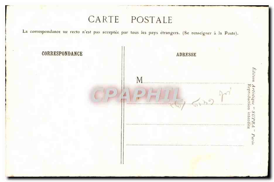 CPA Auxerre La Cathedrale d'Auxerre — Verso