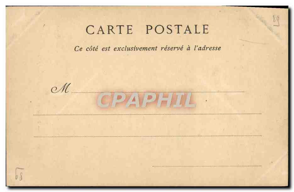 CPA Auxerre Statue du Marichal Davout Duc d'Auerstaedt — Verso
