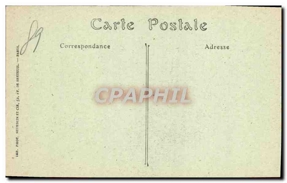 CPA Auxerre Tresor De La Cathedrale Lutrin Aigle Cuivre Rapace Eglise de Cravant — Rückseite