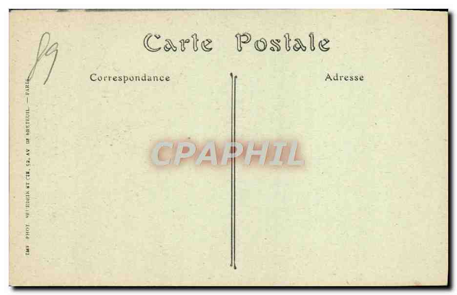CPA Auxerre Tresor De La Cathedrale Monstrance Crucifix — Verso