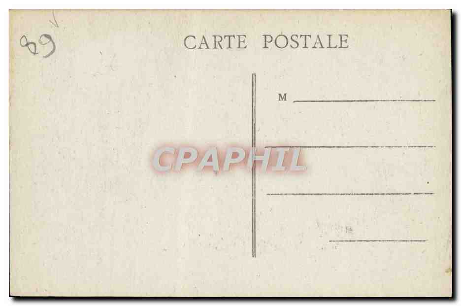 CPA Auxerre La Cathedrale — Verso