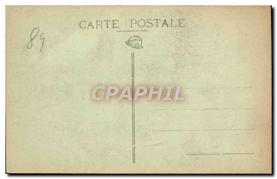 CPA Auxerre St Germain — Verso
