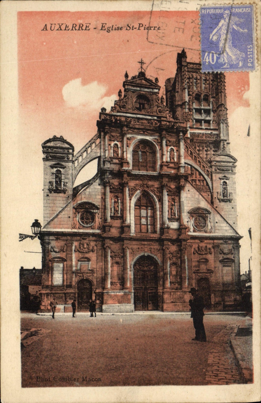 CPA Auxerre Eglise St Pierre 