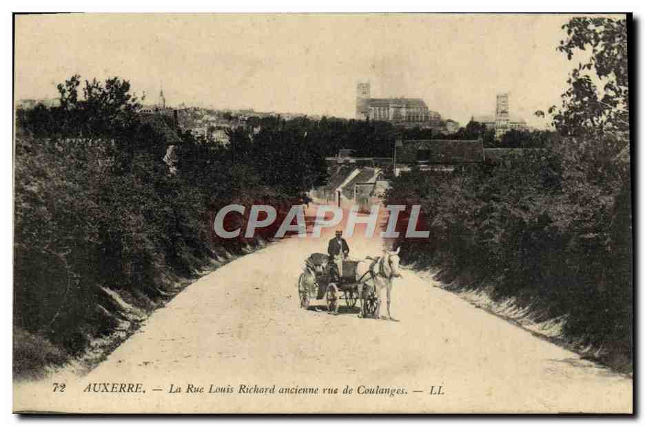Auxerre — La Rue Louis Richard ancienne rue de Coulanges — LL