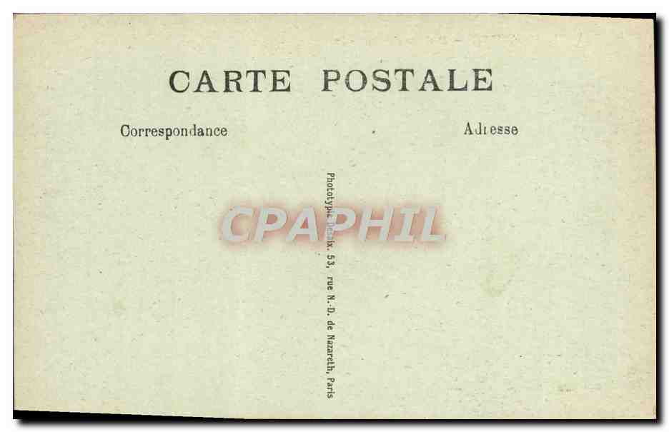 CPA Auxerre Palais de Justice — Verso