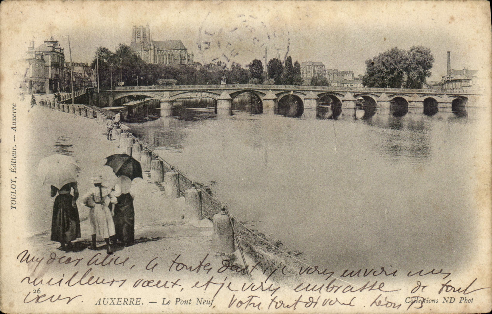 CPA Auxerre Le Pont Neuf