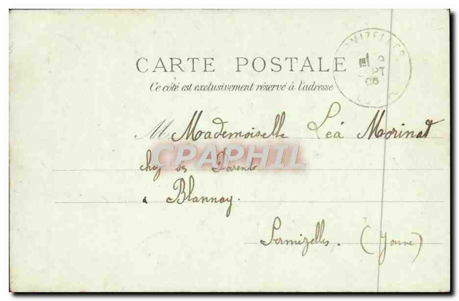 Auxerre — Grande Nef de la Cathédrale — Éditeur anonyme, n°3 — Verso