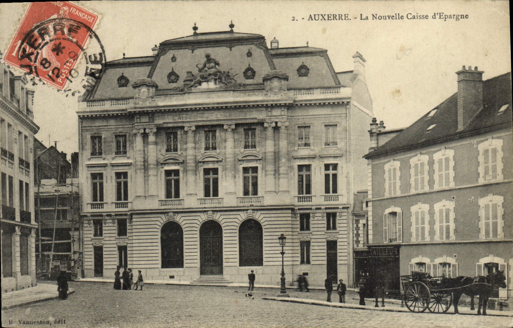 CPA Auxerre La Nouvelle Caisse d'Epargne