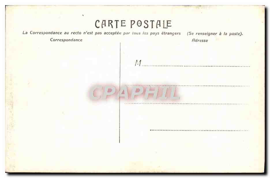 CPA Auxerre Les Quais La Cathedrale Et La Prefecture — Verso
