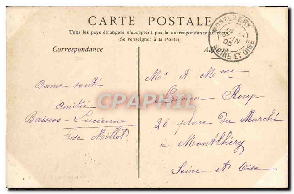 Auxerre — La Cathédrale, vue prise de Saint-Germain — Cliché Botek — Toulot éditeur — Verso