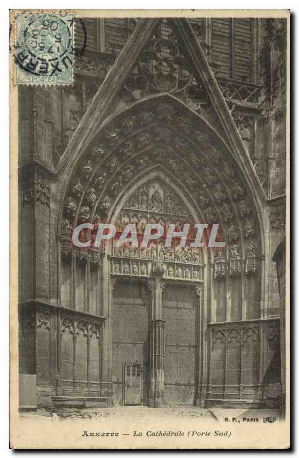 Auxerre — La Cathédrale (Porte Sud) — B. F., Paris