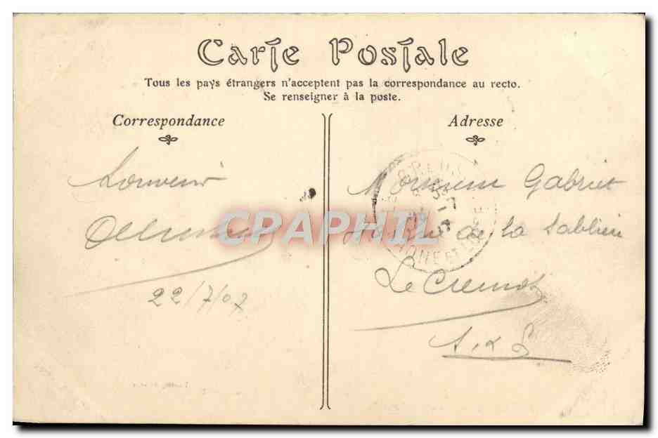 Auxerre — Le Pont Paul-Bert — Toulot éditeur, n°74 — Rückseite
