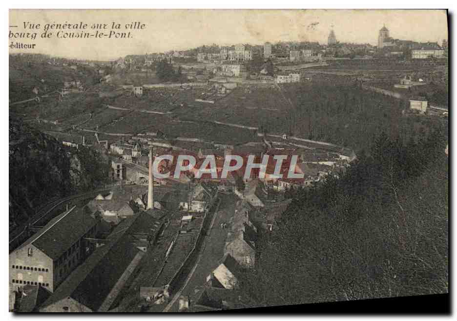 Vue générale sur la ville de Cousin-le-Pont — éditeur