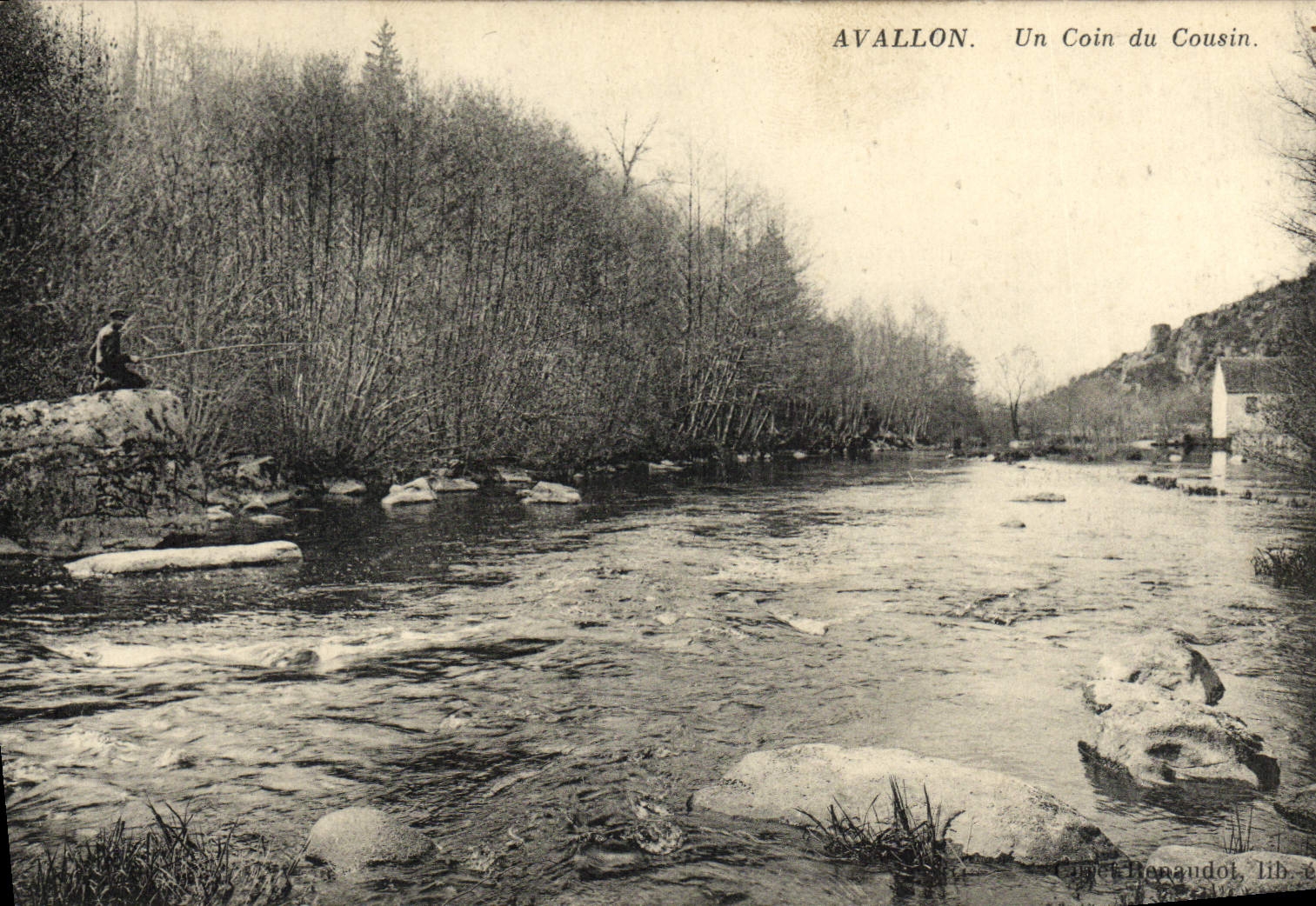 CPA Avallon Un Coin Du Cousin Peche Pecheur 
