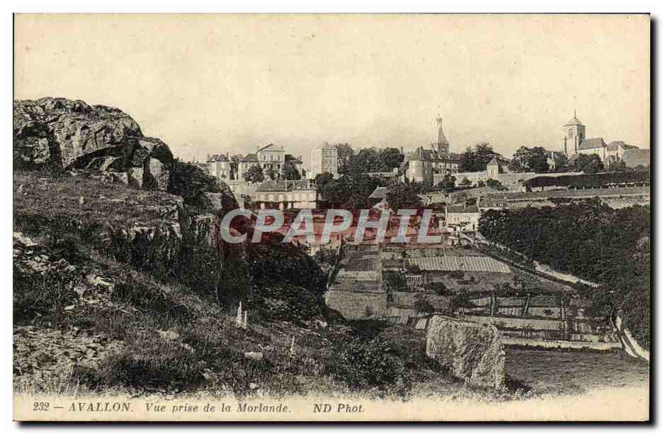 CPA Avallon Vue Prise De La Morlande
