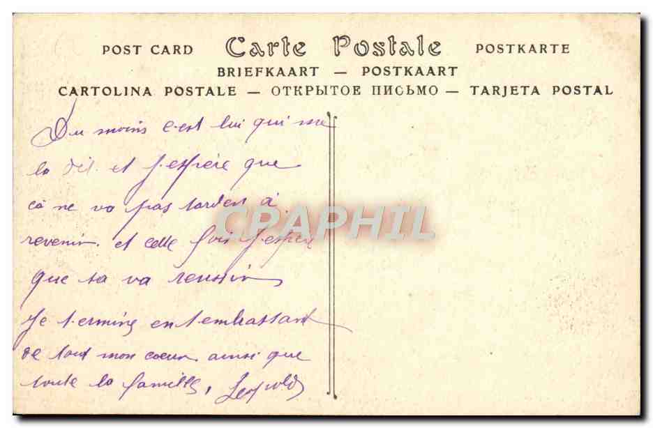 CPA Avallon Vue Prise De La Morlande — Rückseite