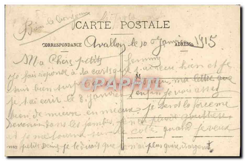 Avallon - La Tour de l'Escharguet - Rue de la Vachère — Rückseite