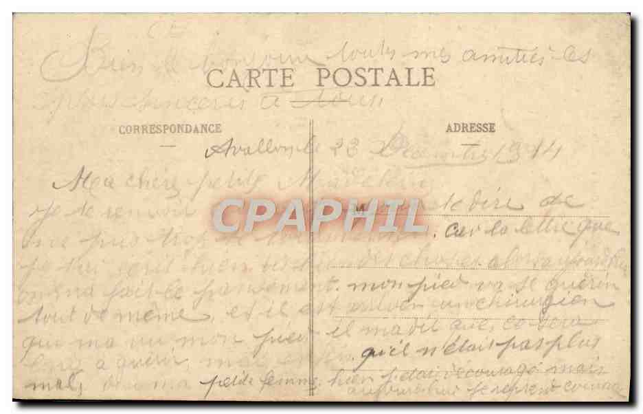 Avallon - Un Coin pittoresque à Cousin-Laroche - Vue prise des Alleux — Rückseite