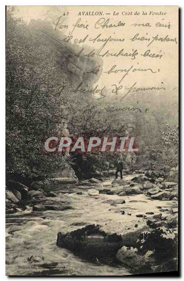 CPA Avallon Le Crot De La Foudre