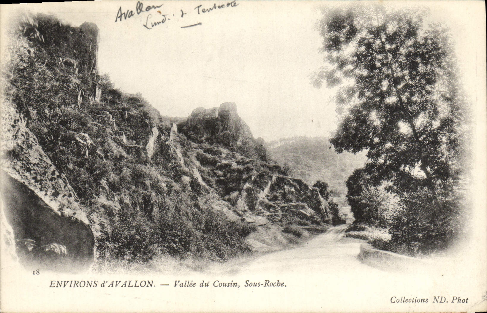 Environs d'Avallon — Vallée du Cousin, Sous-Roche — Collections ND. Phot