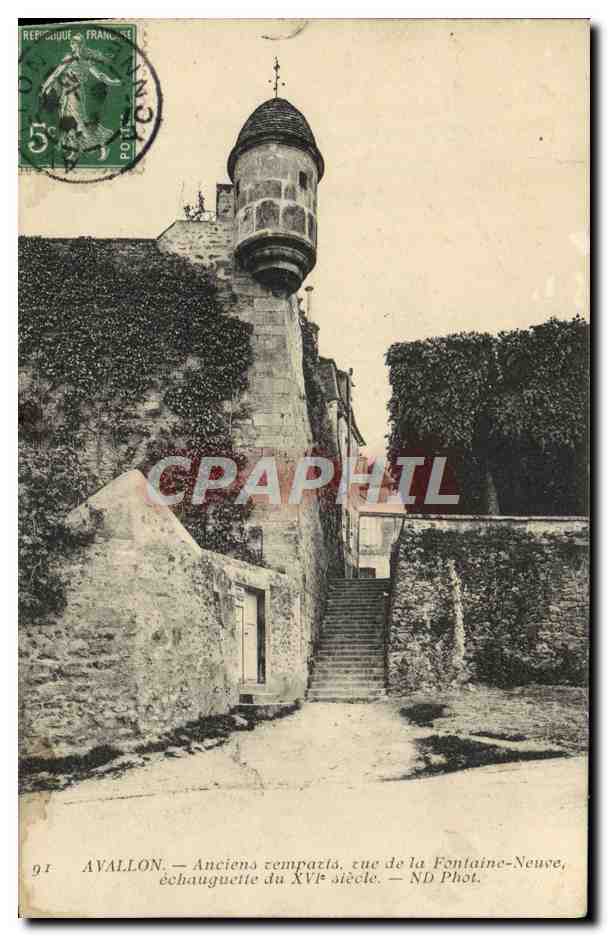 Avallon — Ancienne rempart, rue de la Fontaine-Neuve — ND Phot.