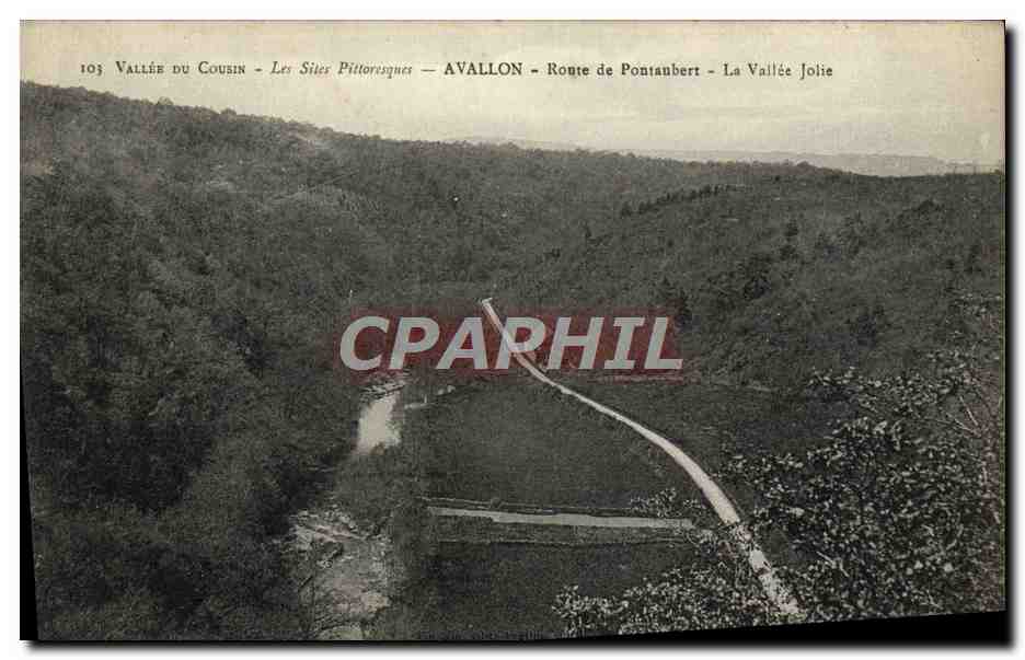 Tal des Cousin — Die malerischen Orte — Avallon — Route de Pontaubert — Das schöne Tal