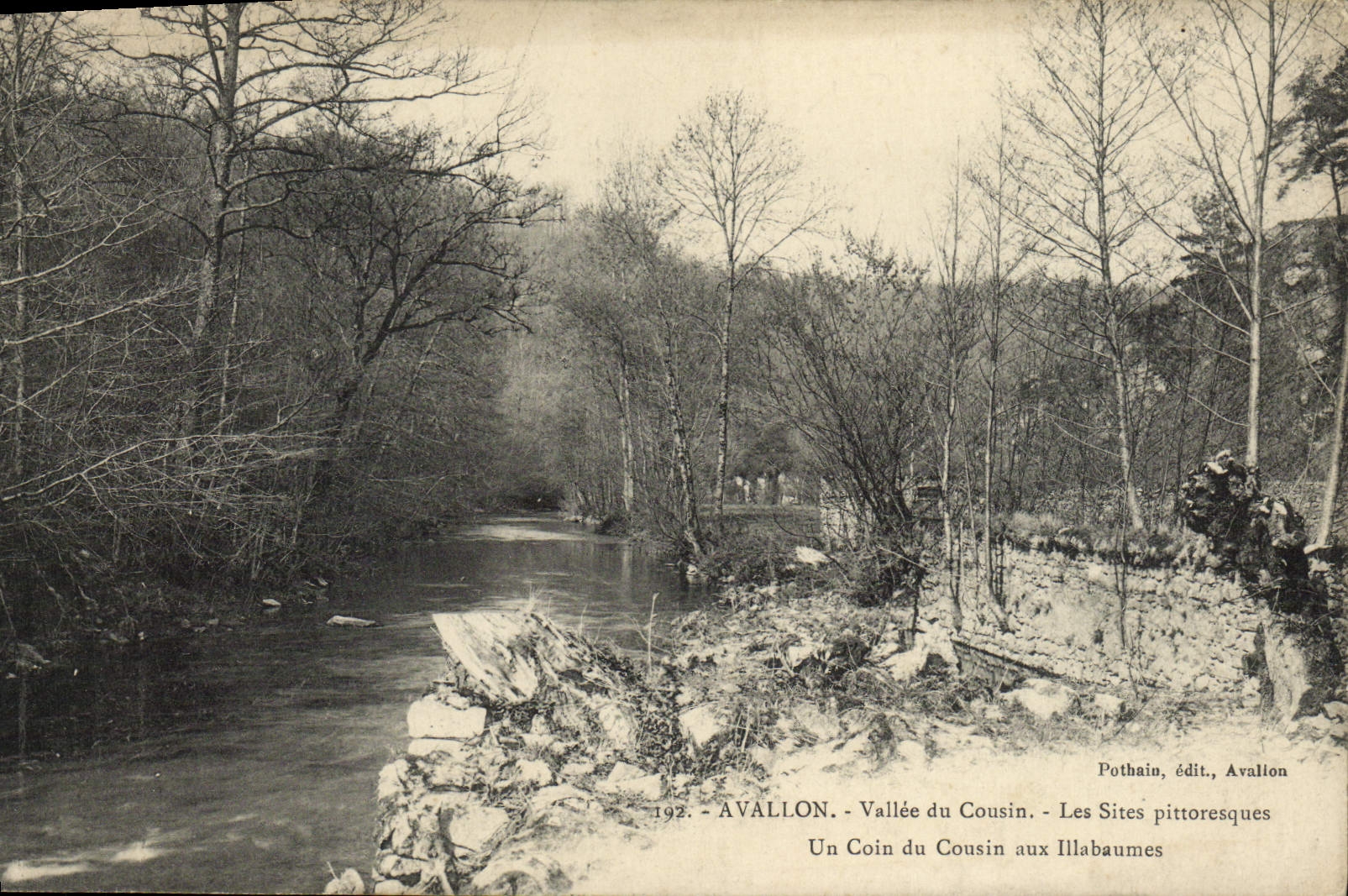 Avallon — Vallée du Cousin — Les Sites pittoresques — Pothain, édit., Avallon, n°192