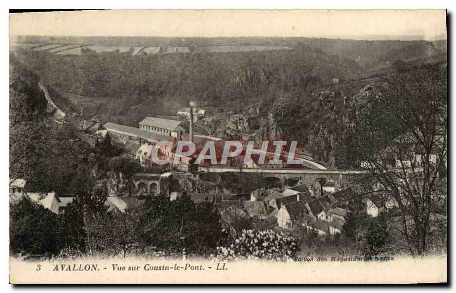 Avallon - Vue sur Cousin-le-Pont — Édition des Magasins Musettes, n°3