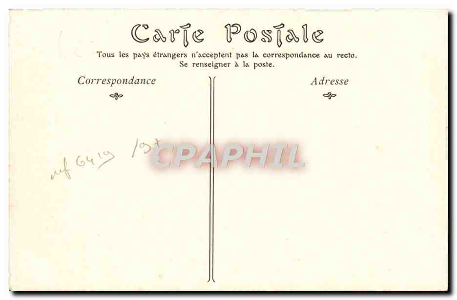 CPA Avallon Vue Generale Prise De La Morlande — Rückseite