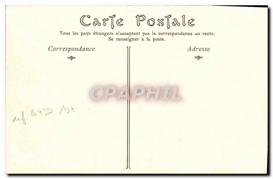 CPA Avallon Vue Cousin la roche Prise Des Promenades — Rückseite