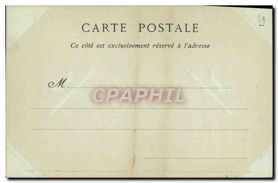 CPA Avallon Portail De l'Eglise Saint Lazare — Back